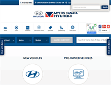 Tablet Screenshot of myerskanatahyundai.com